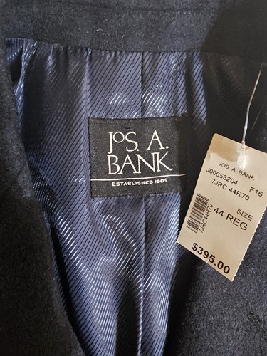 NWT Jos. A Bank Signature Wool Overcoat Executive Collection Mens Sz 44R $395.00 - Picture 4 of 14