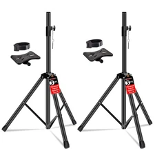 5Core Speaker Stand Pair Adjustable Heavy Duty Short PA DJ Tripod Monitor Stands