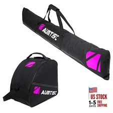 Ski and Boot Bag Combo Ski Bag for Air Travel, Two Piece Snow A-Rose Padded