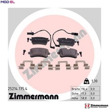 BRAKE PAD SET DISC BRAKE 25214.175.4 FOR AUDI CMGB/CGLC 2.0L 4cyl A6