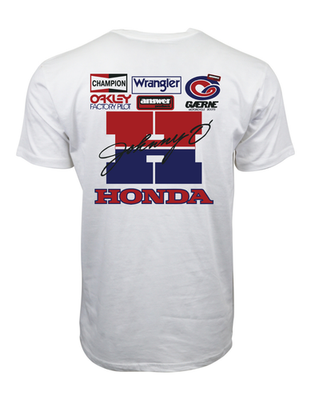 #ad #ad HONDA JOHNNY O GRAPHIC T SHIRT WHITE $14.99