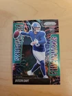 2025 Panini Prizm - Fireworks Jaxson Dart #6 Green Wave Prizm (RC) Giants