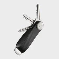 Orbitkey Rubber Key Organizer, Water & Dust proof, SS, Carry 2-7 Keys, Jet Black
