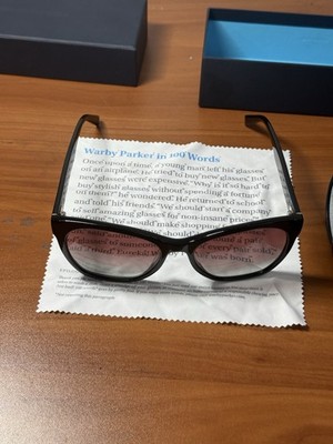 Warby Parker Black Sunglasses with Brown Case http:// main image 3