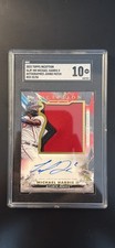 2023 Topps Inception SGC 10 Michael Harris II Rookie Jumbo Patch Auto RPA /50