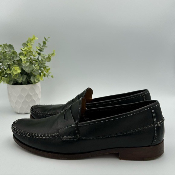 Johnston & Murphy Men’s Baldwin Penny Black Leather Conform Loafers Shoes Size 9
