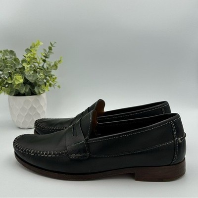 Johnston & Murphy Men s Baldwin Penny Black Leather Conform Loafers Shoes Size 9
