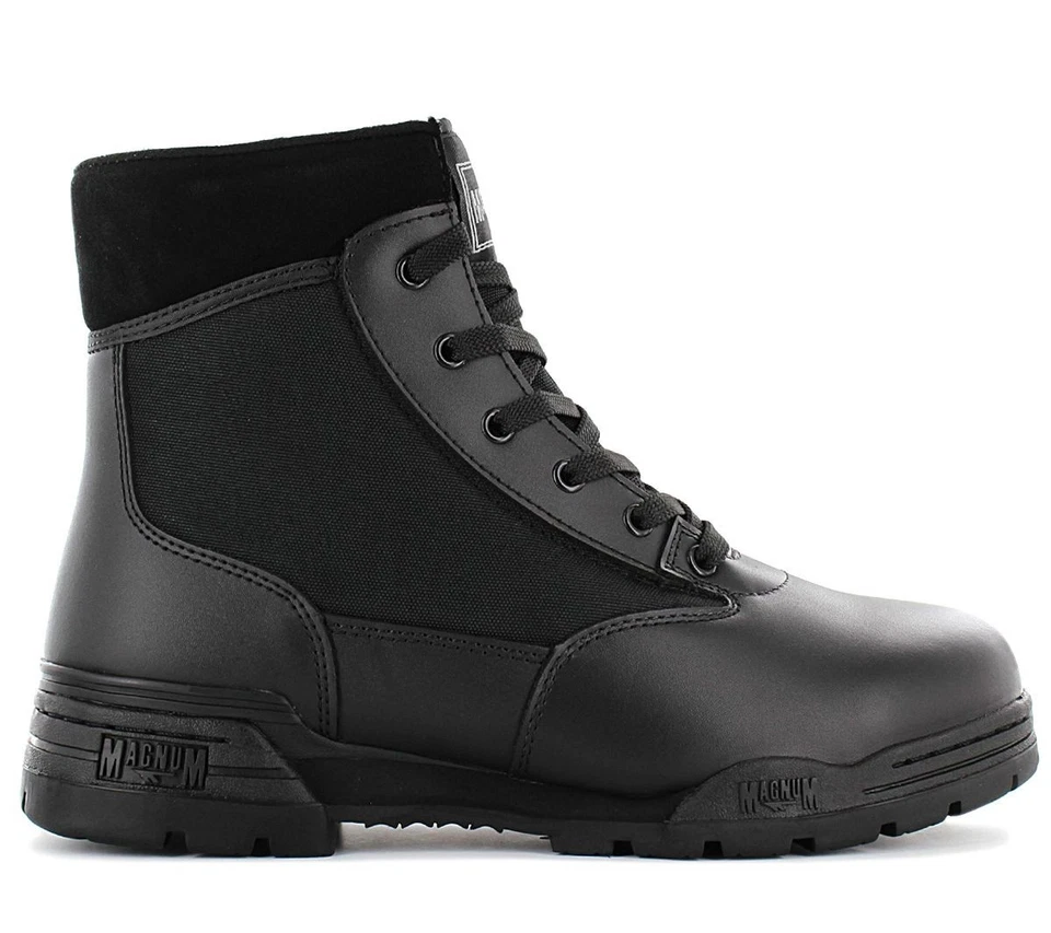 MAGNUM Classic Mid Herren Einsatz Stiefel M800281 Tactical Militär Boots Schwarz
