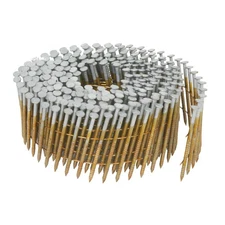 Coil Siding Nails 3,600 Count, 1-3/4" x .092, 15 Degree Full Round Head, Ring...