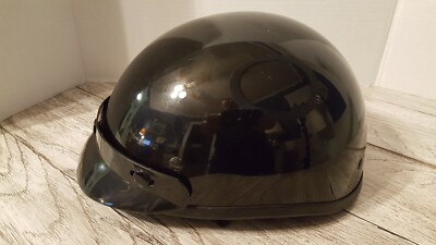 THH T-70 Ultra Half Motorcycle Helmet Black XL 2008