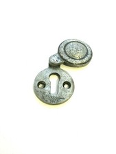 Pewter Antique Iron Round / Rectangle/ Oval Lock Keyhole Cover Plates/Escutcheon