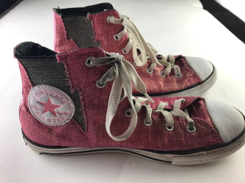 Pink Converse All Star Chuck Taylor Sneakers Shoes Size 5 Junior - Image 4 of 4