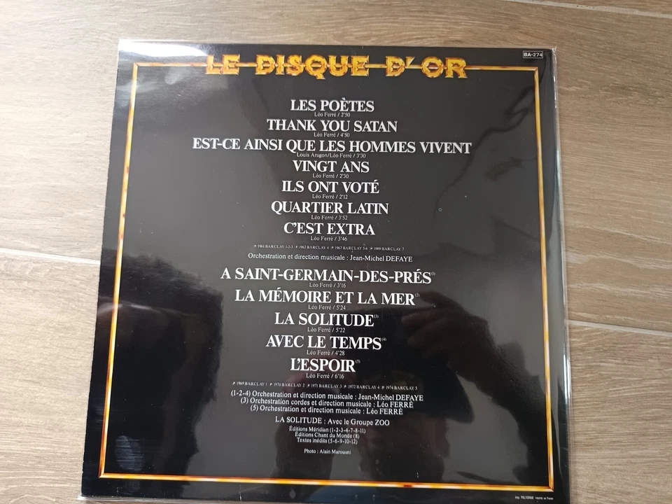 Léo Ferré – disque d'or - Photo 2/2
