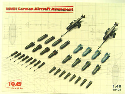 Deutsche Bomben Set -  ICM  Flugzeug Zubehör   1:48  -  48408  #E