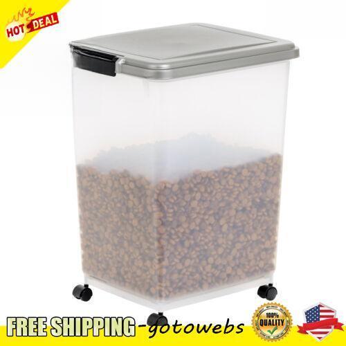Container With Scoop For Dog And Cat Food 54 Lbs