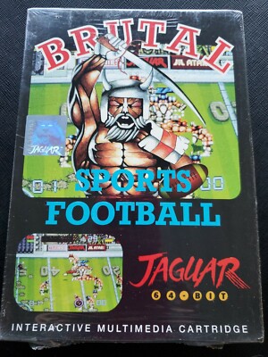BRUTAL SPORTS FOOTBALL Atari Jaguar NEW Factory Sealed By Telegames