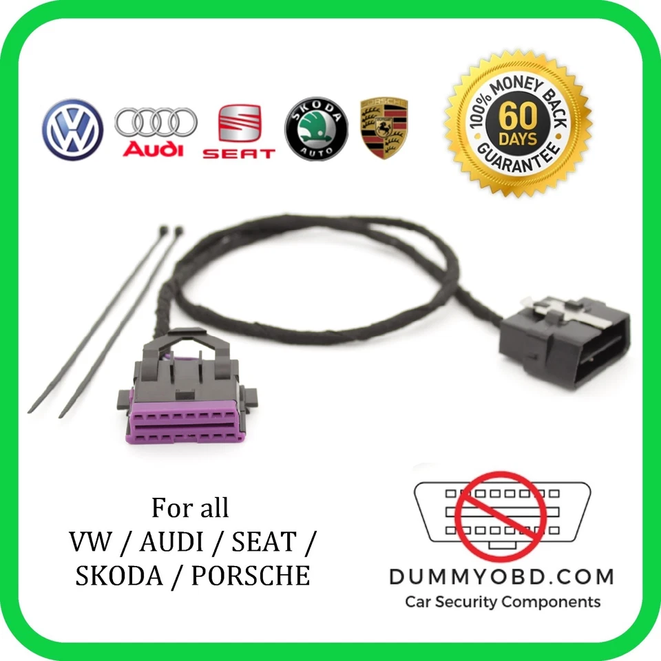 VW T4 T5 T5.1 T6 DUMMY OBD PORT Antifurto Sicurezza OBD LOCK Furgone Sicurezza