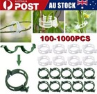 Up 1000x Tomato Greenhouse Ties Veggie Plant Support Clips Garden Trellis Stake