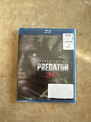 Predator 3D (Blu-ray 3D/2D, DVD, 2012) Brand New, Sealed, Torn Shrinkwrap