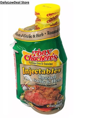 Tony Chachere's Roasted Garlic & Herb Injectables Marinade 17oz Chacheres