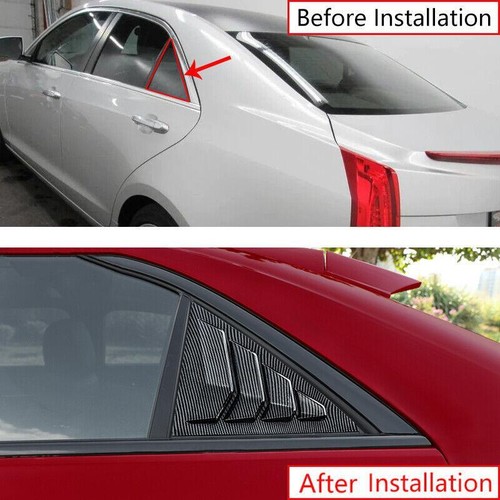 IKON MOTORSPORTS Side Window Louvers For 2010-2015 Chevy Camaro (Coupe) – Smoke/Tinted – 2-Piece Set