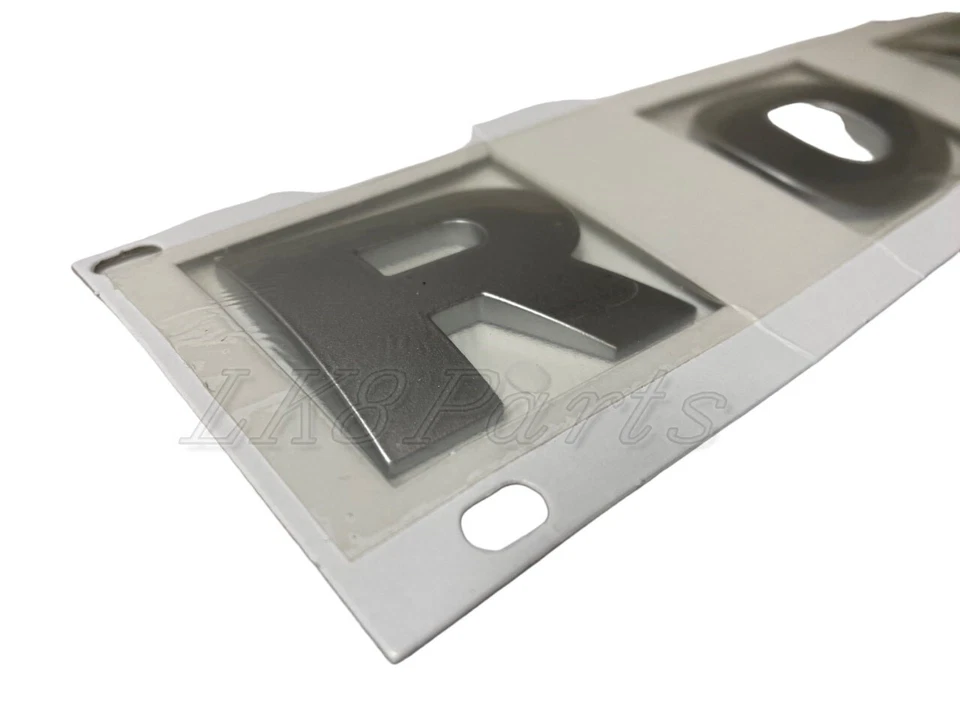 Land Rover LR3 LR4 Silver Titan LAND ROVER Hood Decal Sticker Genuine New - Image 3 of 4