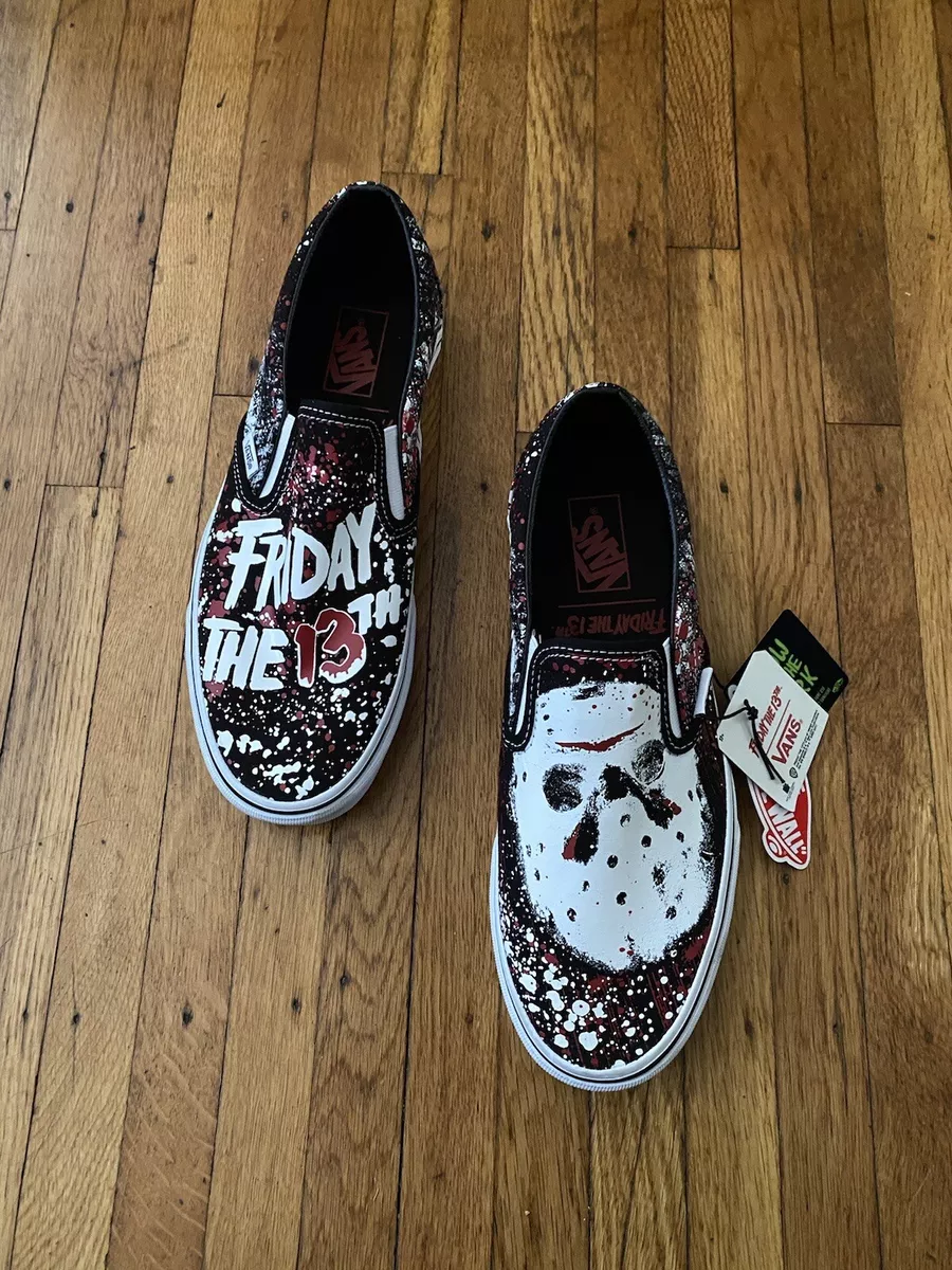 Vans x Friday The 13th House Of Terror Slip On Glow In The Dark 10.5 Men NWOB