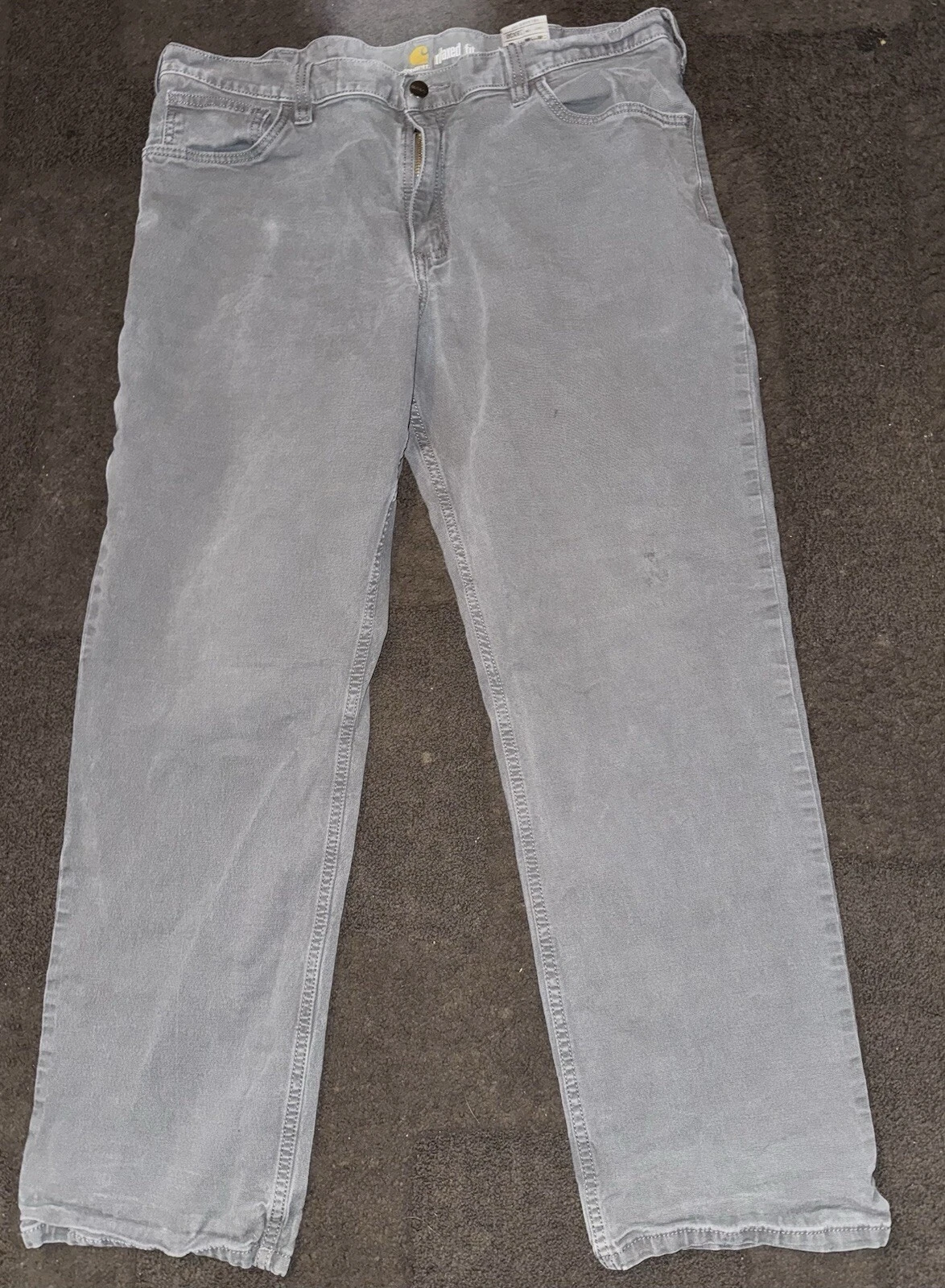Carhartt Relaxed Fit Gray Pants Mens Size 38x30