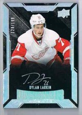 2015-16 UPPER DECK UD BLACK LUSTROUS DYLAN LARKIN (B) ROOKIE AUTO 128/199