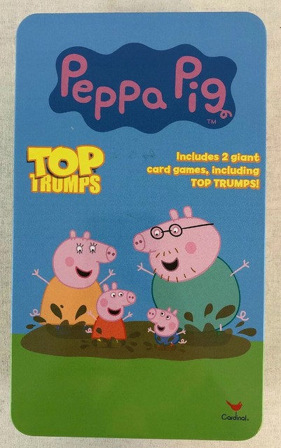 Peppa Pig Card Game In Tin Container Giant 54 Card Deck EBay