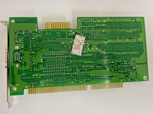 RARE VINTAGE 1991 TRIDENT TVGA8900C 1 MEG 16 BIT ISA VGA CARD GREEN PCB MXB32 - Picture 2 of 2