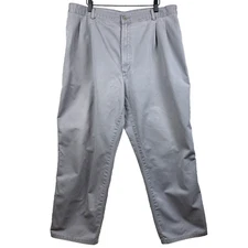 DOCKERS' by Levi's Chino Pants Men's Sz 40 (38) x 30 (27) Gray Classic Retro Dad