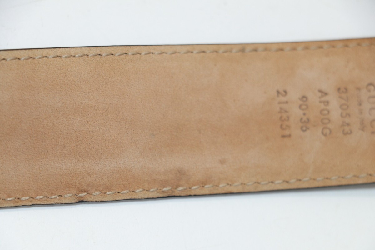 グッチ インターロッキングG 370543 GUCCI Gucci グッチ GG レザー インターロッキングG ベルト #75