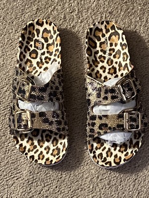 bamboo leopard sandals