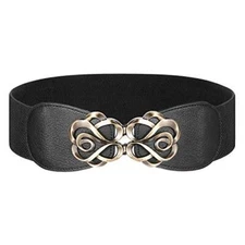 Women Stretchy Belt for Dresses Elastic Wide Waist Belt Top Gift For BIrthday