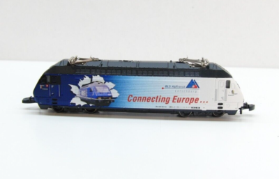 Märklin mini-club Z 88464 E-Lok Re465 001-6, BLS, Licht, TOP in