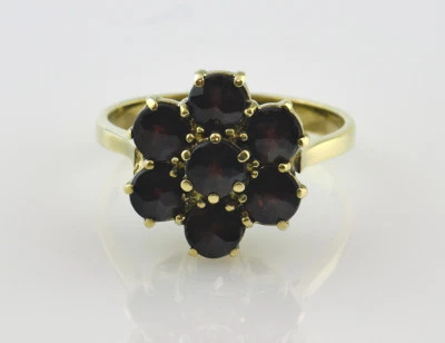 Granat Ring 585 14 K Gelbgold - Bild 1 von 3