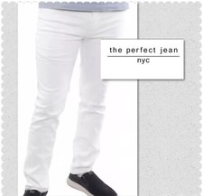 The Perfect Jean NYC NEW Slim Fit Jeans - Men's Size 40X28 Stretch Denim White
