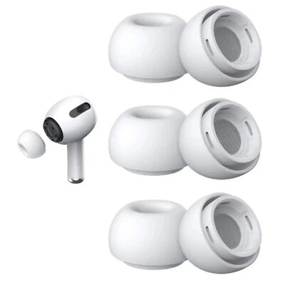 DANIQ Ersatz Ohrstöpsel für Apple AirPods Pro 1 / 2 Silikon Tips Ear Aufsätze in Weiß