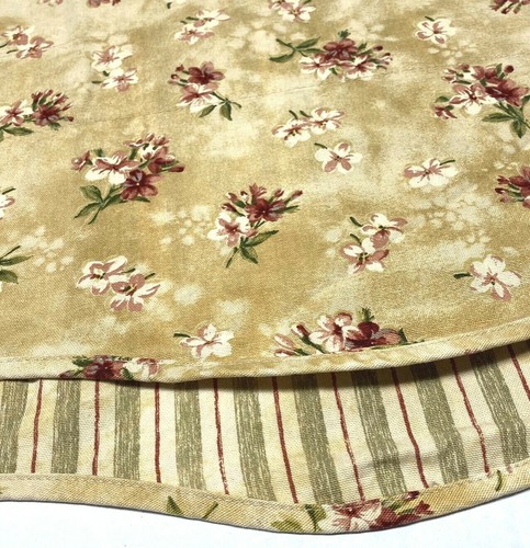 2 Discontinued Rare Waverly Fontanelle Valances Curtains in Antique Gold Floral - Picture 4 of 6