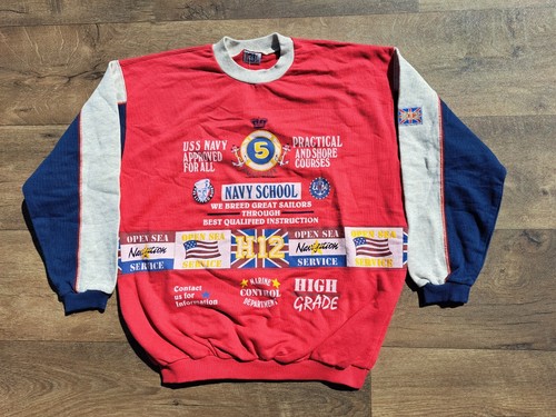 Melby Deadstock Vintage 80s Boy Sweatshirt Size 14 Years Adult S/M - Picture 2 of 7