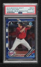 2019 Bowman Draft Chrome Blue Refractor 134/150 Matt Wallner PSA 10 GEM MT 10h2