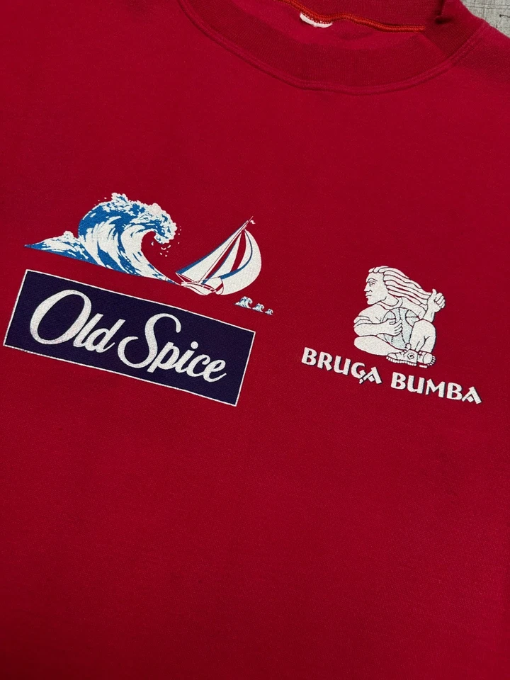 Camiseta masculina vintage anos 90 Old Spice tamanho XL - Imagem 3 de 4