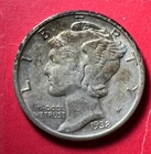 1938 US Mercury SILVER Dime "Philadelphia" Mint! Choice XF! Old US Coin