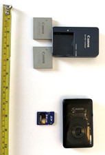 Canon PowerShot SD780 IS Digital Camera 12.1 MP TESTED  + Batteries W/ Charger