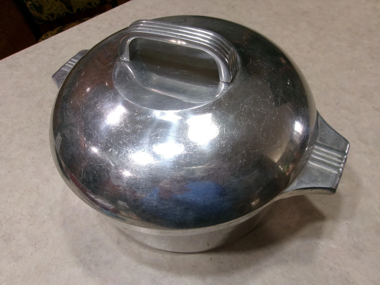 Vintage Wagner Ware Magnalite Sidney O 4248-P Aluminum Roaster w/Lid