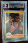 1985 STAR CRUNCH N MUNCH ALL STARS #4 MICHAEL JORDAN ROOKIE CARD RC BGS 8.5