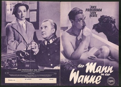 Filmprogramm Programm von Heute Nr. 90, Der Mann in der Wanne, Axel v. Ambesser 