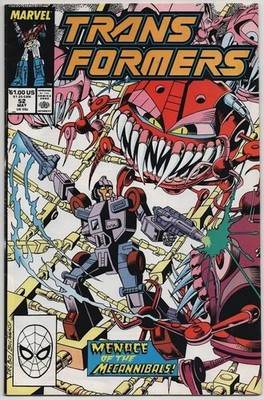 Transformers 52 Marvel Comics 1989 FN/VF 7.0 Mecannibals