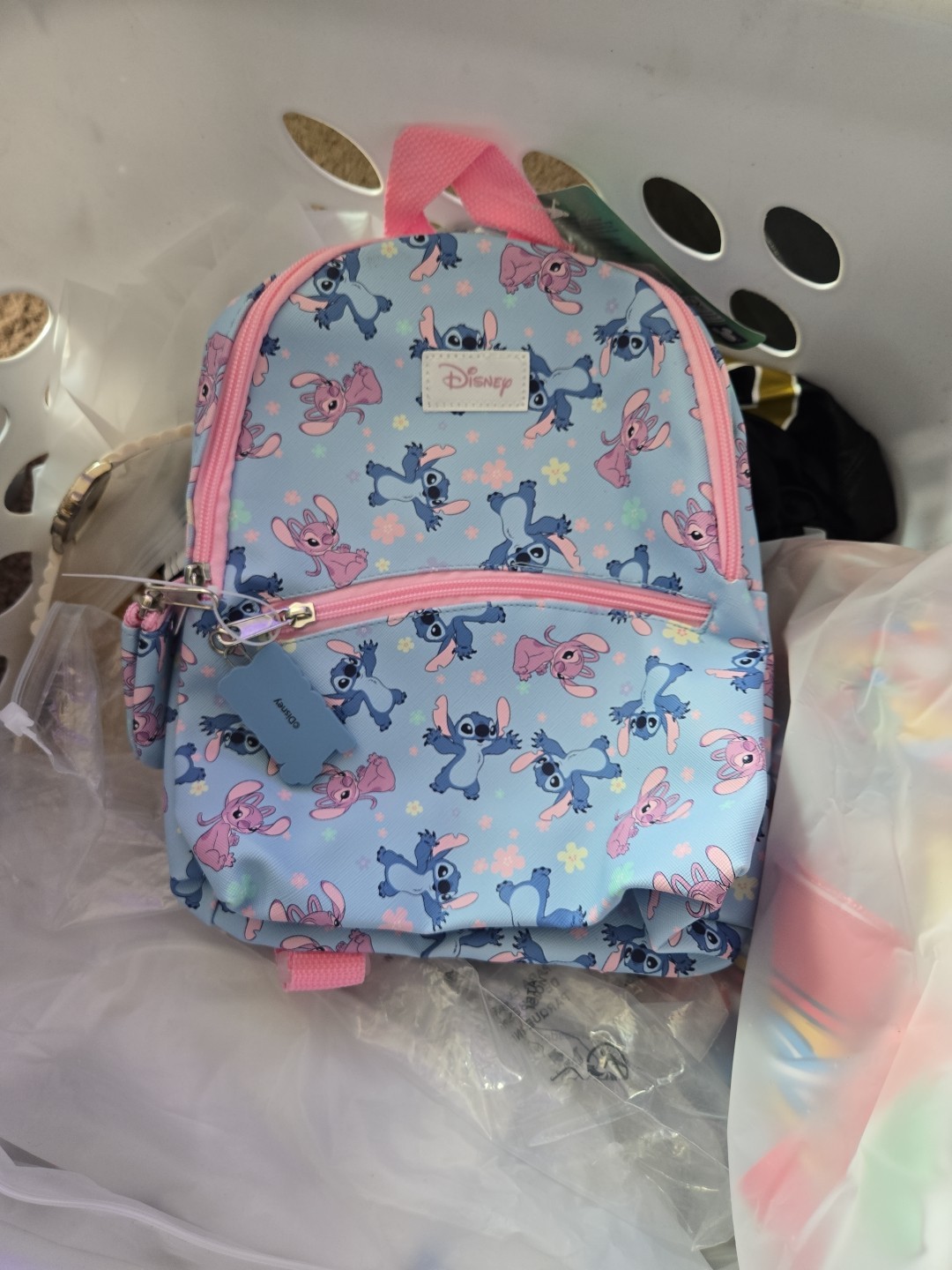 Kids' Stitch & Angel 11" Mini Backpack - Blue